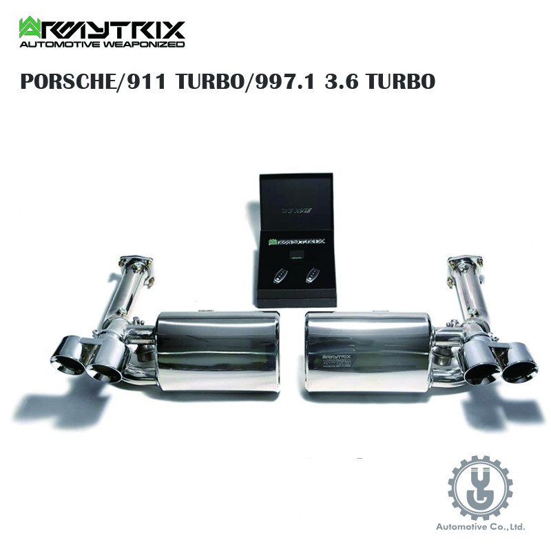 【YGAUTO】Armytrix PORSCHE/911 TURBO/997.1 3.6 TURBO 排氣系統 正品空運