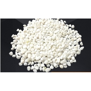 *幸運草魔幻小* 景觀飾品 白色小石頭600g 魚缸裝飾造景 鋪地石頭 雨花石 鵝卵石多肉植物苔蘚生態瓶配件 景觀盆栽