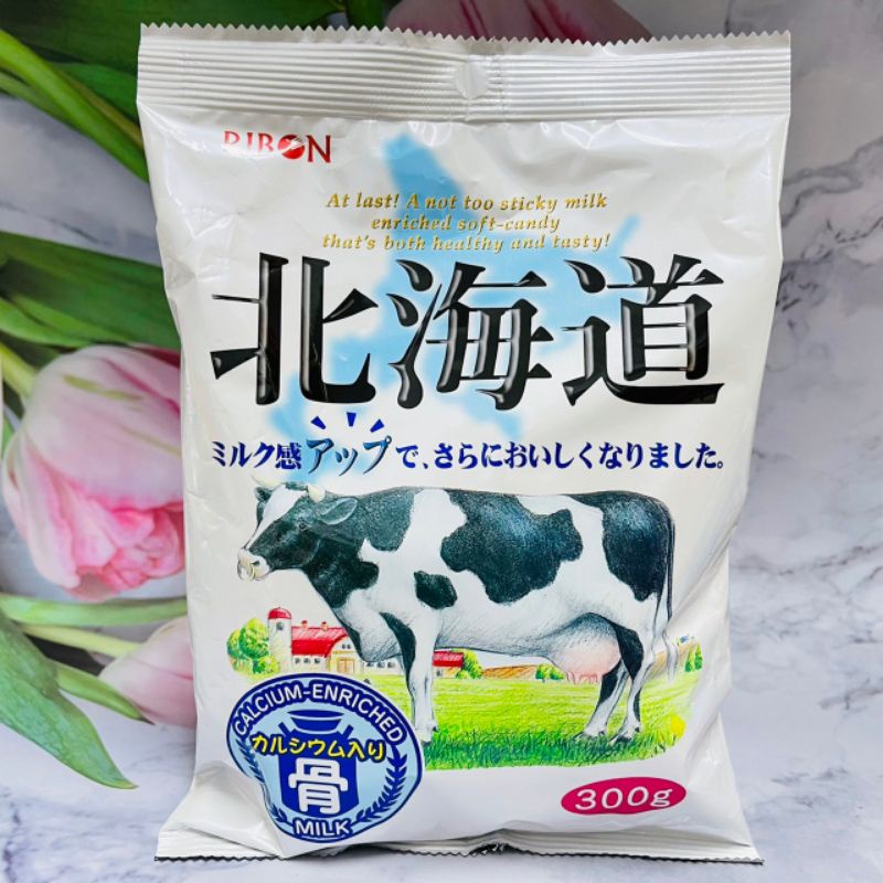 ^^大貨台日韓^^  日本 Ribon 立夢 北海道牛奶糖 300g 大包裝