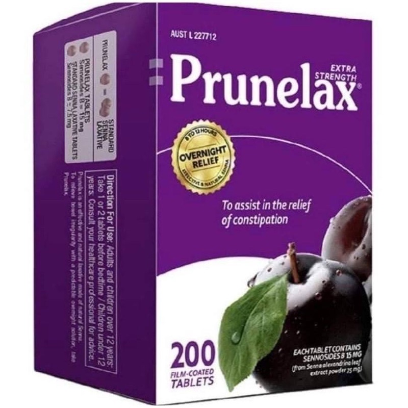 澳洲🇦🇺 Prunelax 天然植物纖維 西梅錠 200粒  黑棗錠*現貨