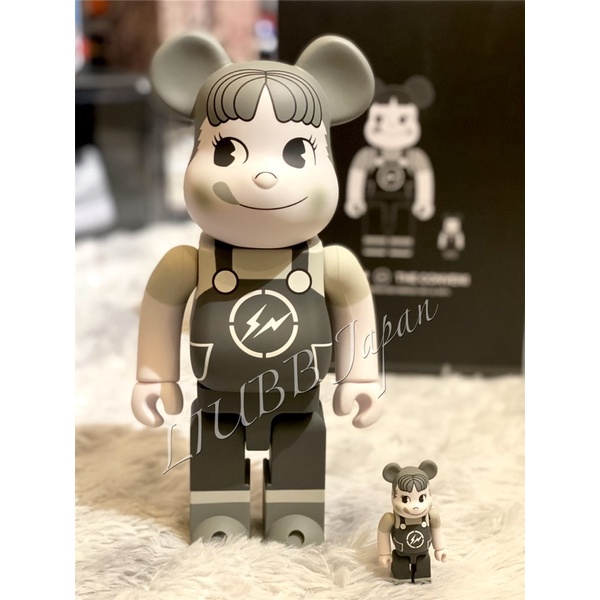 日本官方正品 庫柏力克 Bearbrick Be@rbrick 藤原浩 Fragment Conveni 不二家奶妹