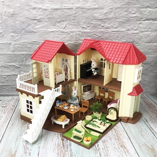 快速發貨！兒童過家家玩具 森林家族 大房屋組 森貝家族 動物家族 別墅屋 DIY玩具 家家酒玩具 女孩玩具 益智玩具