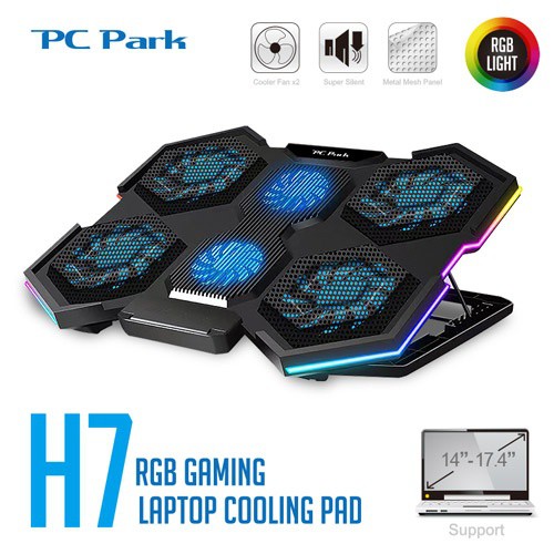 PC Park H7 RGB筆記型散熱座 現貨 廠商直送