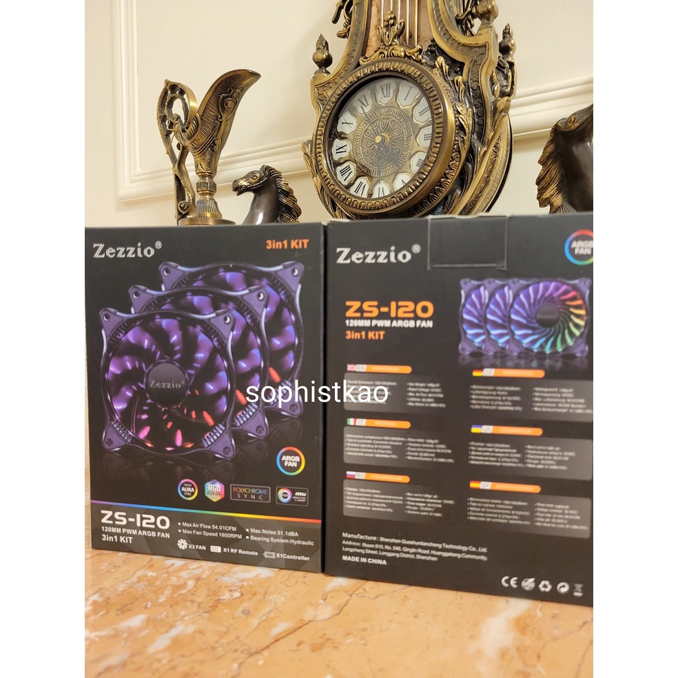 ZEZZIO RGB 業界首創 星空幻影 三入裝 含ARGB燈光控制器 , 今年最酷炫的風扇現已登場！