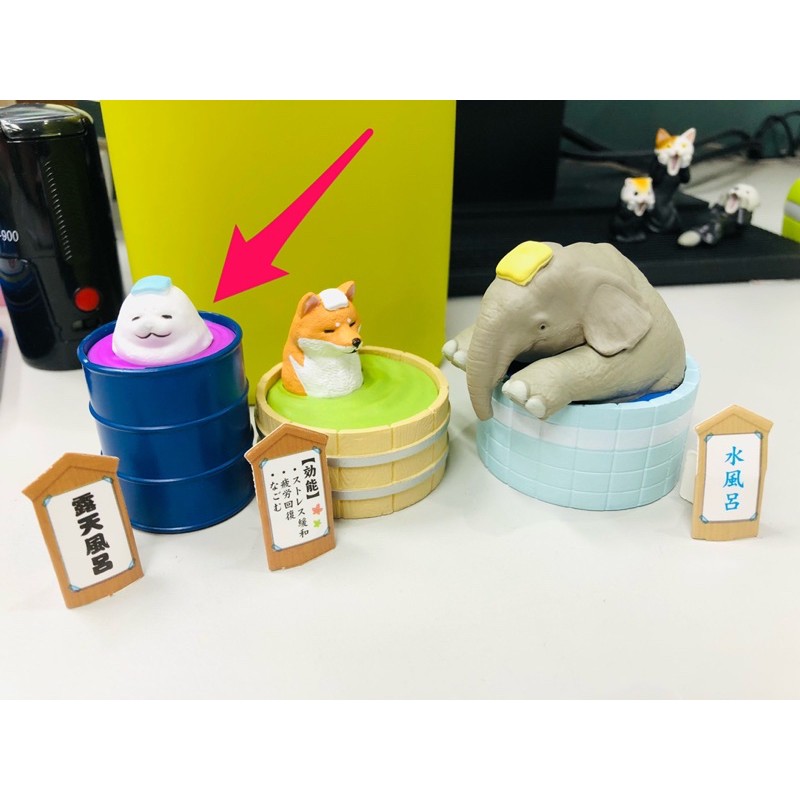 扭蛋轉蛋 海豹款 現正入浴中ただいま入浴中でございます 泡澡動物 泡湯動物 蝦皮購物