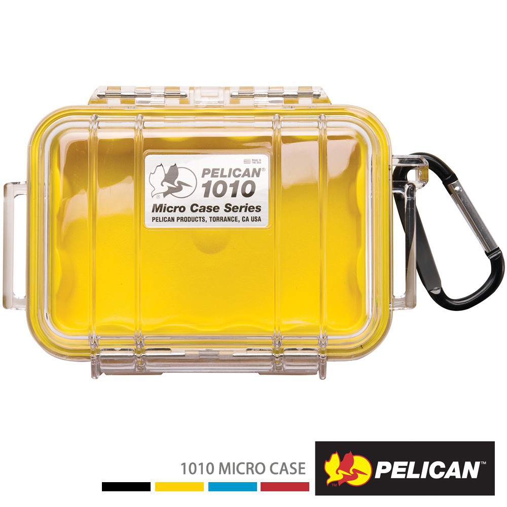PELICAN 派力肯 1010 Micro Case 微型防水氣密箱 透明 黃色 廠商直送