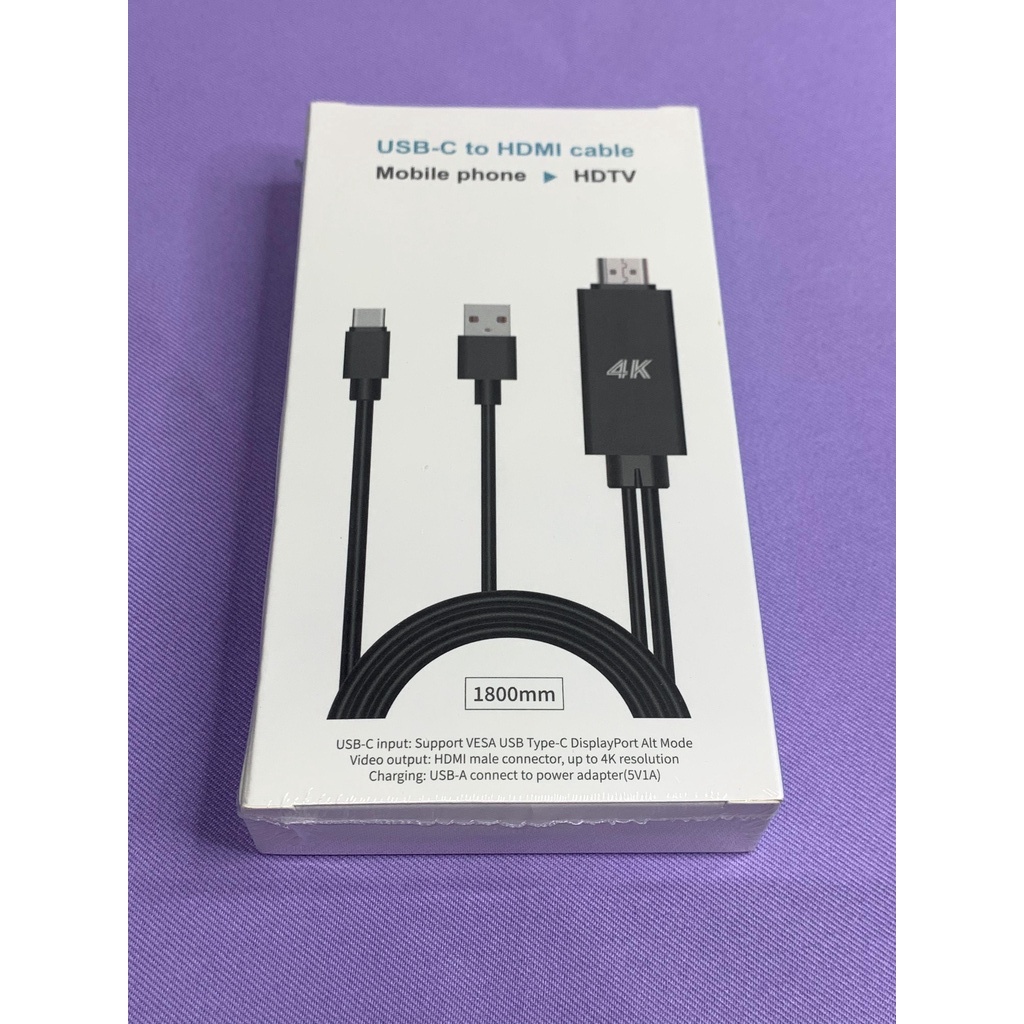 Type C 充電孔hdmi 電視輸出線手機接電視影像傳輸線安卓手機三星sony Htc Oppo 蝦皮購物