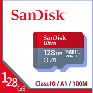 Sandisk Ultra MicroSD SDXC TF 128G A1 100M 記憶卡 無轉卡 / 120M