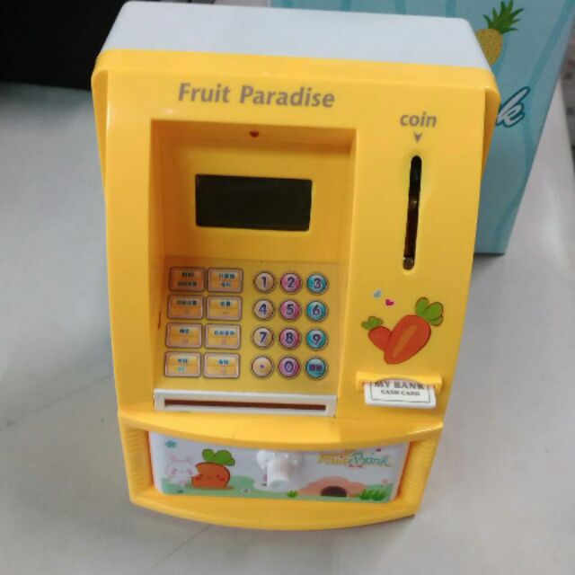 仿真 ATM自動提款機 存錢筒 迷你ATM存款機 銀行家 中文發音 一款300元 顏色三款