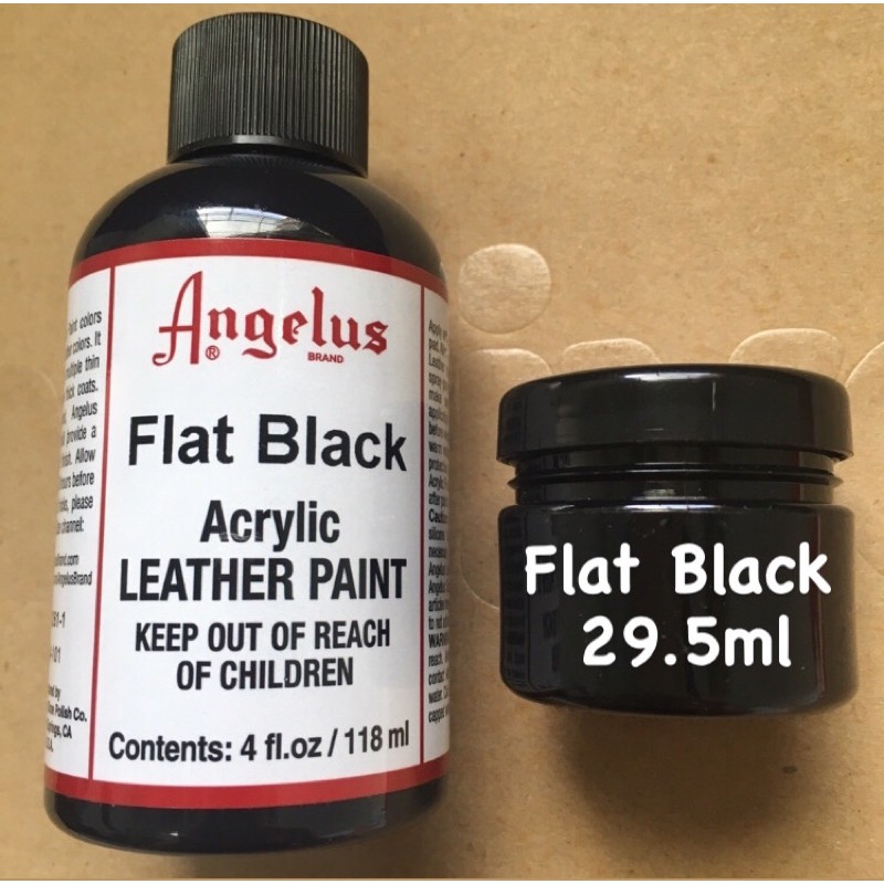 Angelus [ Flat Black 平光黑 29.5ml分罐裝 ] 顏料 改色 補色 補漆 中底 客製鞋 球鞋