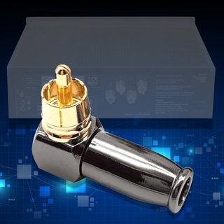 Utakee 90 度 RCA 直角連接器插頭適配器通用 RCA 連接器插頭