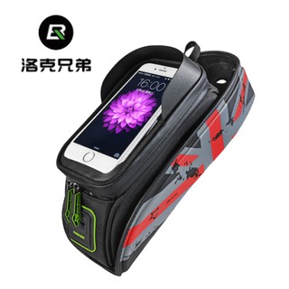 洛克兄弟自行車包前梁包騎行上管包手機防水馬鞍包山地車配件裝備 獲紅星設計獎 一秒拆卸 TPU靈敏觸屏