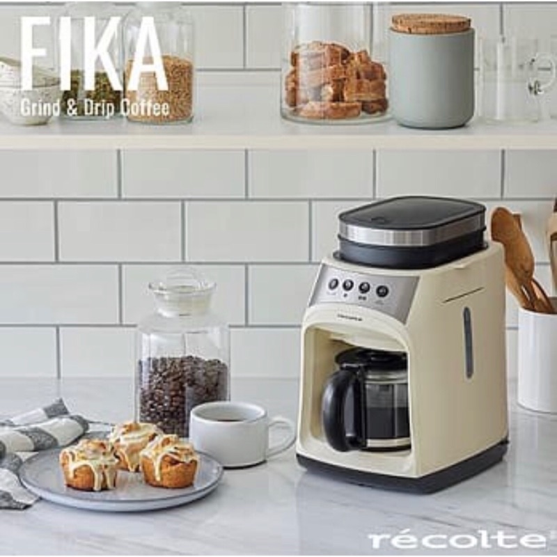 recolte日本麗克特 FIKA自動研磨悶蒸咖啡機RGD-1 (簡約白）