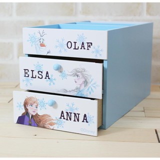 冰雪奇緣唯美邊櫃收納盒