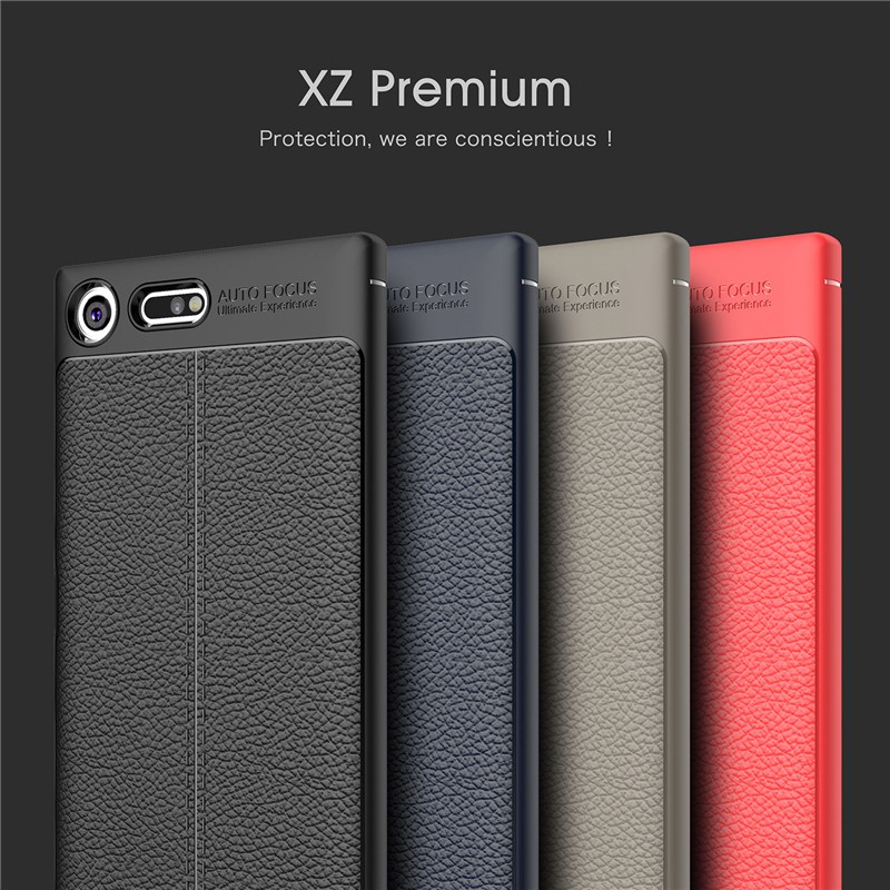 出清 紅色 軟套【geek3c】Xperia XZ Premium G8142 皮紋 荔枝紋 TPU 軟套保護套 ku