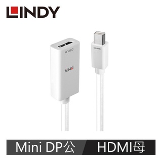 LINDY林帝 MINI DISPLAYPORT公 To HDMI母 轉換器