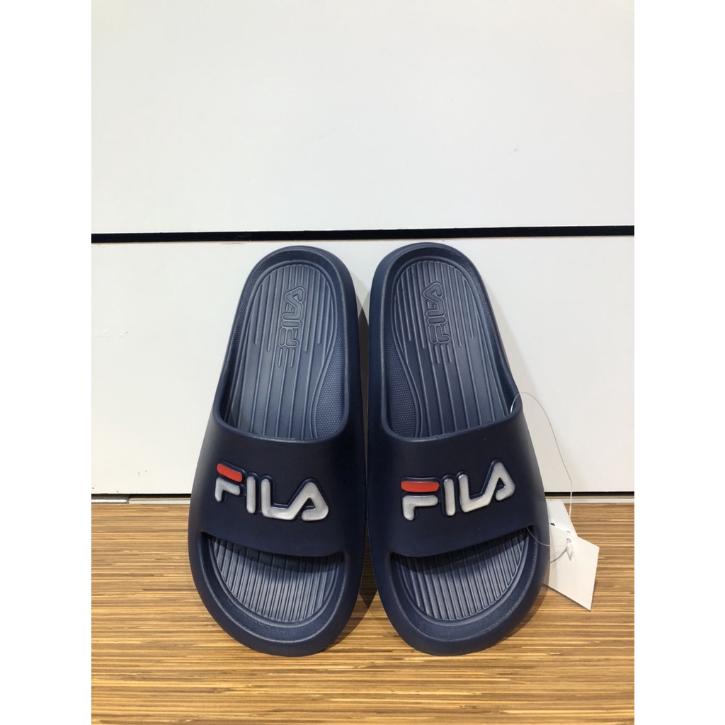 【清大億鴻】FILA  2022春夏最新款 兒童拖鞋 深藍色 2S432W-331