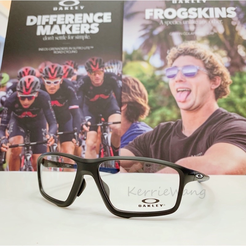 Oakley 霧黑色運動輕量型光學眼鏡 改變時尚顛覆傳統 OX8080 0858 CROSSLINK ZERO 8080