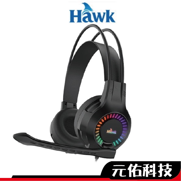 Hawk浩客 G5050 耳機麥克風 RGB發光頭戴電競耳麥 RGB發光 有線耳機 頭戴式耳機