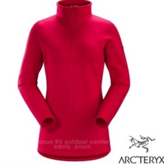 （全新未穿） [ARC'TERYX 始祖鳥Polartec] 女款長袖彈性保暖排汗刷毛中層衣.抗風超輕量T恤