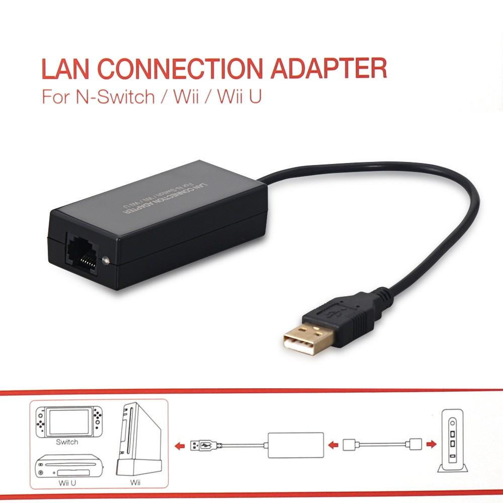 任天堂switch Ns Wii Wiiu 有線網路卡usb網卡 蝦皮購物