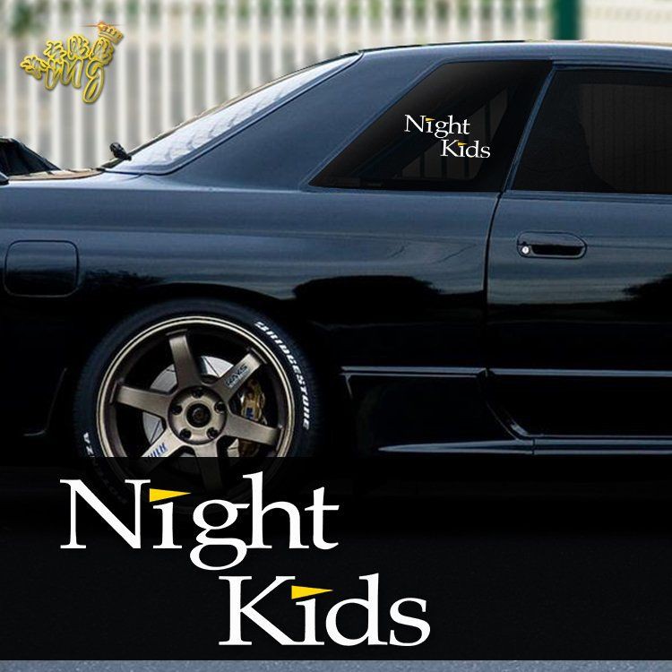 Redsuns車貼頭文字d貼紙高橋涼介fc同款nightkids三角窗玻璃貼紙 蝦皮購物