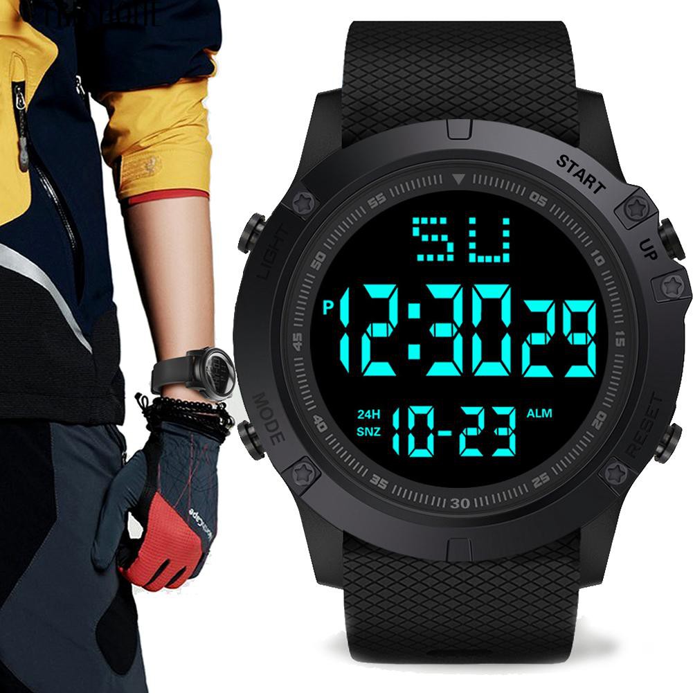[限時下殺]HONHX 男士電子手錶 簡約時尚男士多功能戶外運動手錶 超值好物