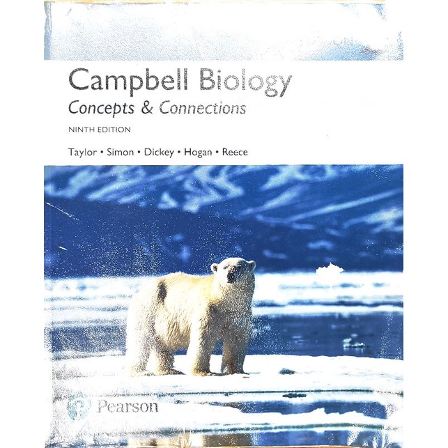 CAMPBELL BIOLOGY 9/E TAYLOR[PERSON]普生用書北極熊版（附書套）約八成新