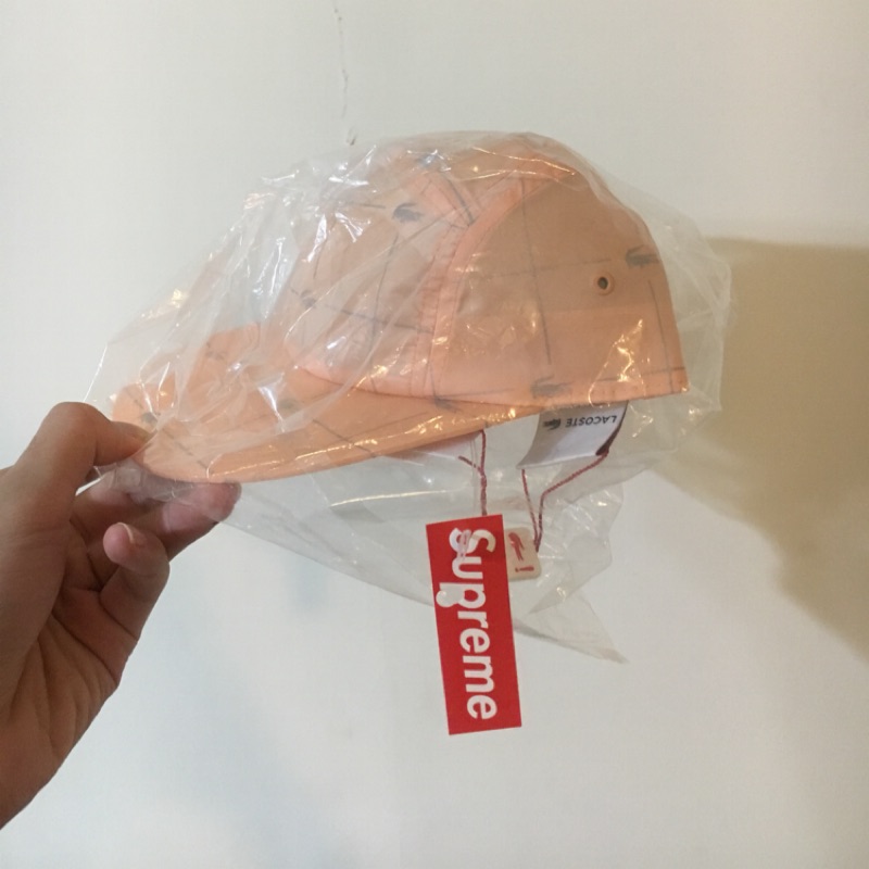 便宜出售》Supreme x Lacoste nylon cap 尼龍材質 帽