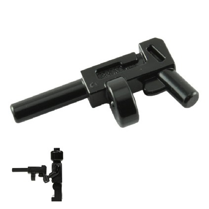 LEGO 樂高 85973 配件 黑色 衝鋒槍 圓形彈匣 全新品 ,武器 兔女郎 蝙蝠俠 CARS 手槍 機槍