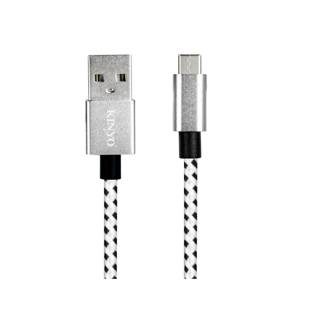 KINYO Type-C 鋁合金編織充電傳輸線USB-C12 (3M)