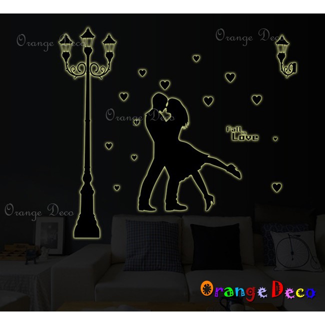 【橘果設計】夜光情侶 壁貼 牆貼 壁紙 DIY組合裝飾佈置