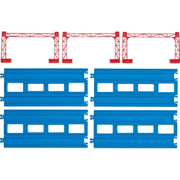 現貨 正版TAKARA TOMY 鐵道王國 R-04 複線直軌 火車配件 鐵路軌道