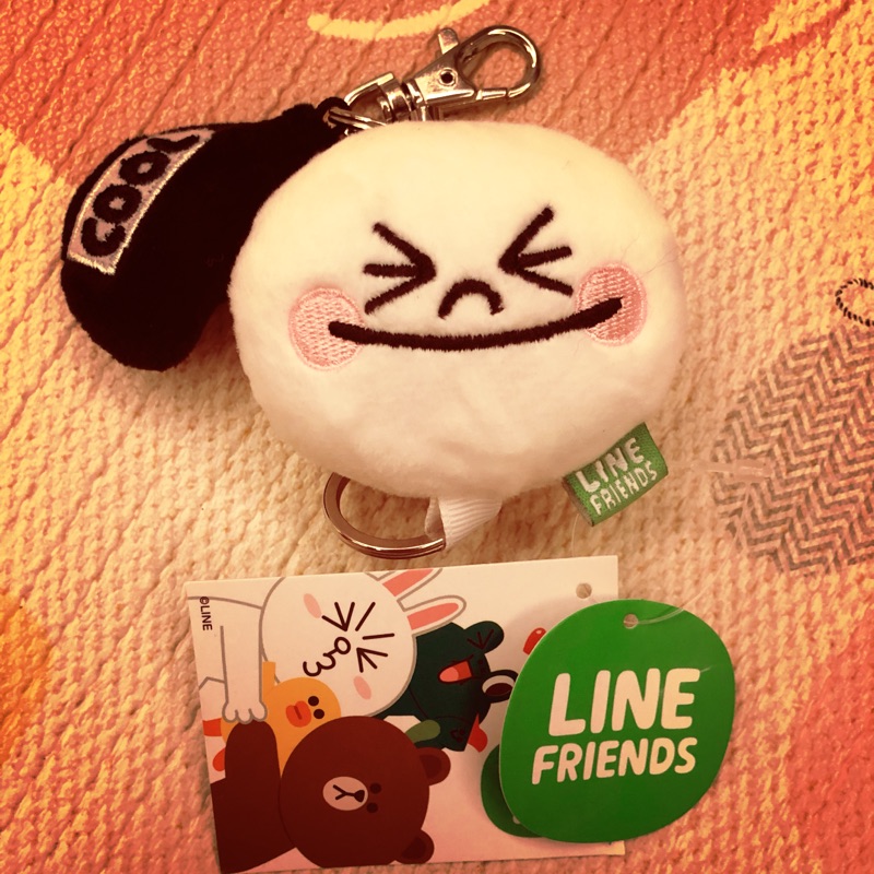 Line 全新 饅頭人 伸縮鑰匙圈