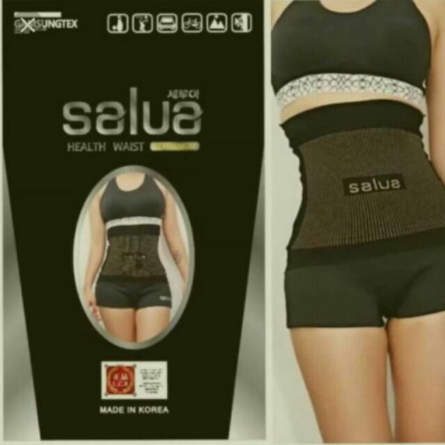 Salua 韓國正品 美體塑型腰帶 超彈性收腹帶 減肥瘦肚子瘦腰塑腹帶瘦身衣 專利溶脂