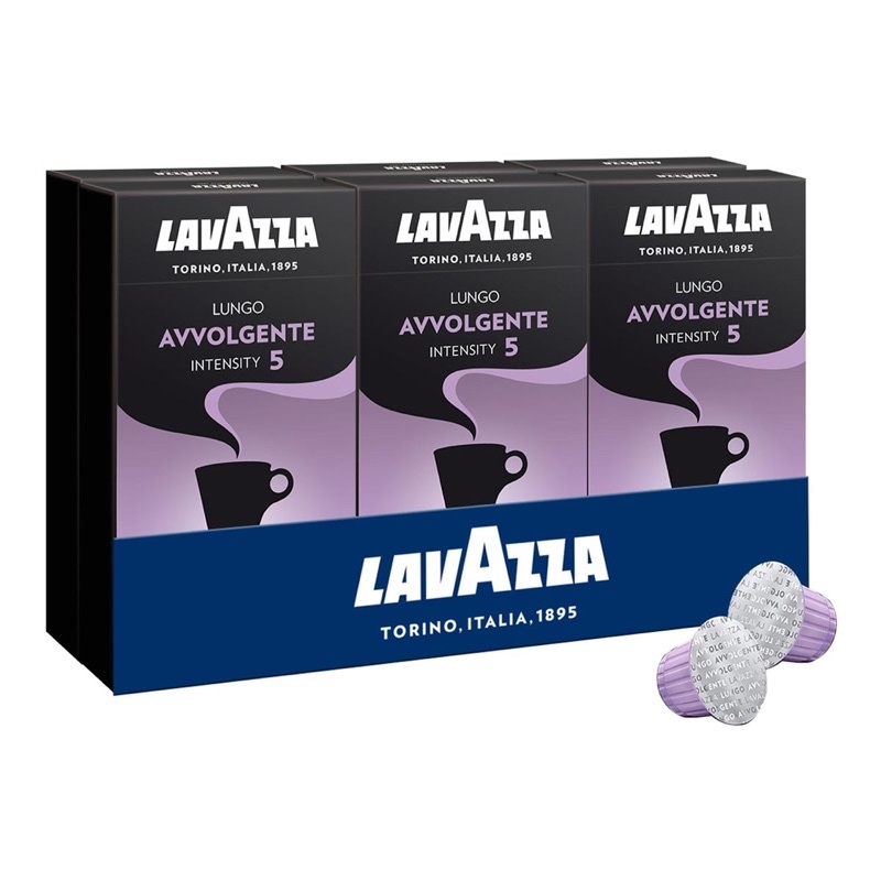 免運 Costco 好市多線上代購 Lavazza Lungo Avvolgente 咖啡膠囊組 60顆 黑可可 辛香調