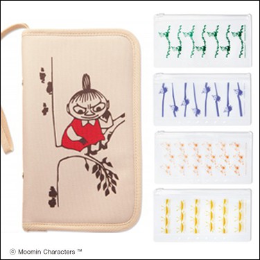 日本book書籍包 InRed MOOMIN嚕嚕米亞美小不點多功能萬用收納包家計本護照包卡片包＋透明夾鏈袋 雜誌附錄