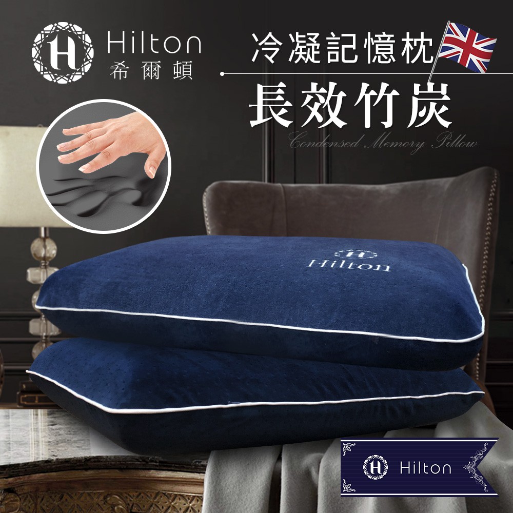 Hilton 希爾頓 夏威夷海灘系列 長效冷凝竹炭記憶枕(B0800-AS)