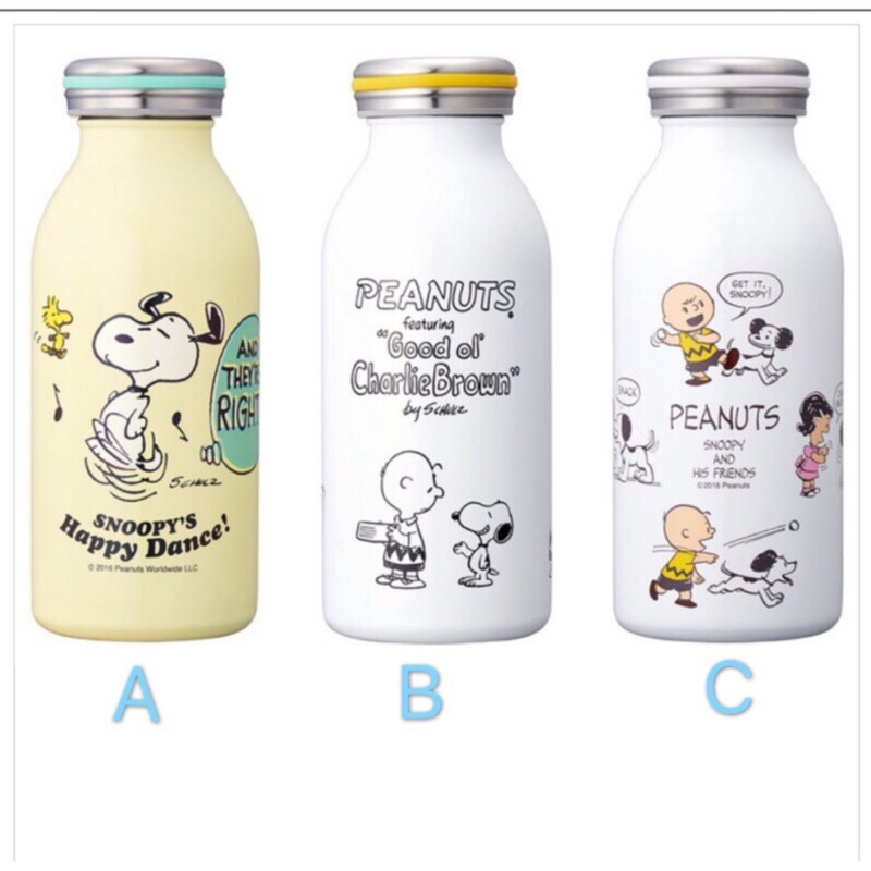 日本 Snoopy 史努比 史奴比 糊塗塔克 查理布朗 露西 牛奶瓶造型 不鏽鋼保溫瓶 保溫瓶 保溫杯