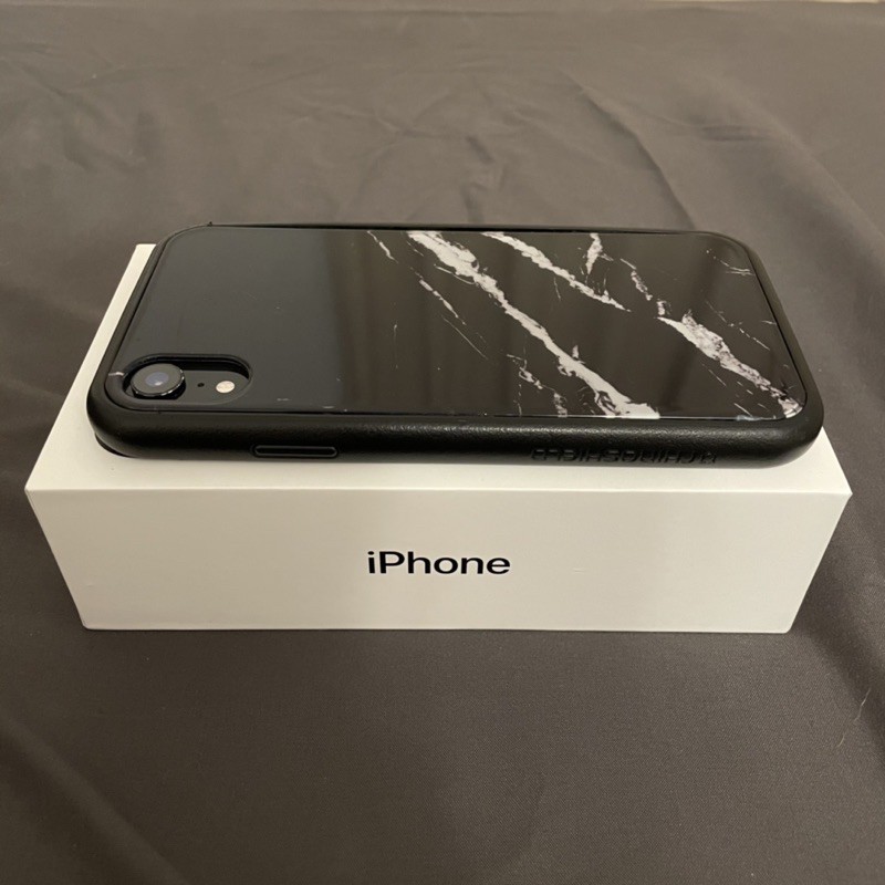 iPhone XR 64g 黑色（送貼膜*1、圖片中犀牛盾殼、🆕豆腐頭）
