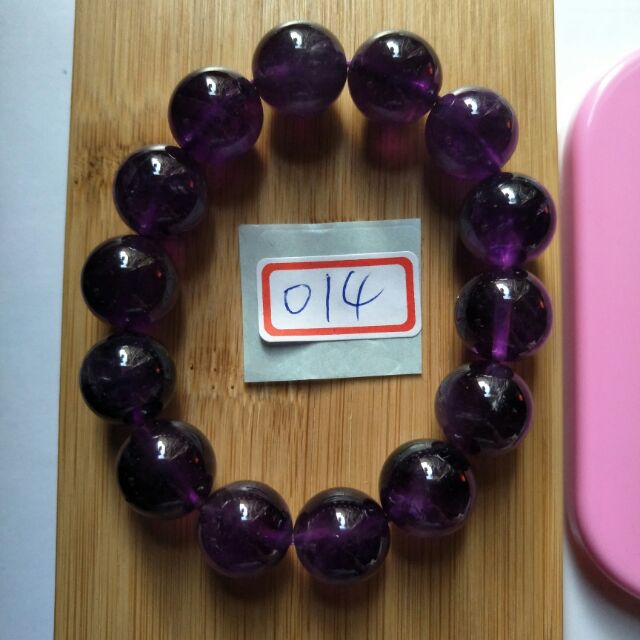 巴拉圭手珠、手環、手鍊15mm紫水晶款，編號：紫014