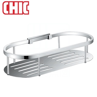 《CHIC 喜客》304不鏽鋼 橢圓 置物架 083.4508 置物籃 原色鏡面拋光 溫泉硫磺區適用【免運費】