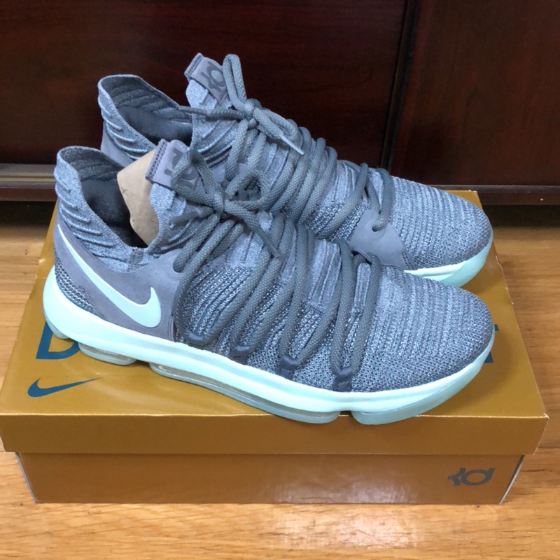 極新Nike kd 10 X 灰+薄荷綠 襪套 編織 10 897816-002