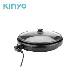 羅 KINYO BP-063 多功能圓形電烤盤 37cm/五段/安全防護