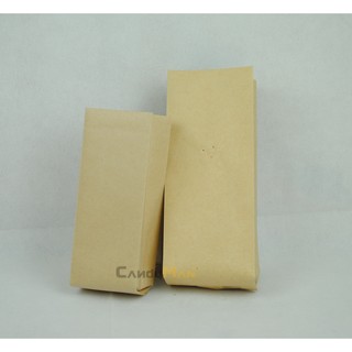 NB103 | 平面淡色牛皮 1/4磅 113g 合掌夾邊袋 空白咖啡豆包裝袋 (100入) 可加裝單向排氣閥 台灣製造