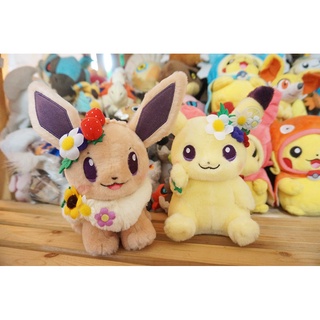皮卡丘伊布中號復活節 二代毛絨Easter Garden Party