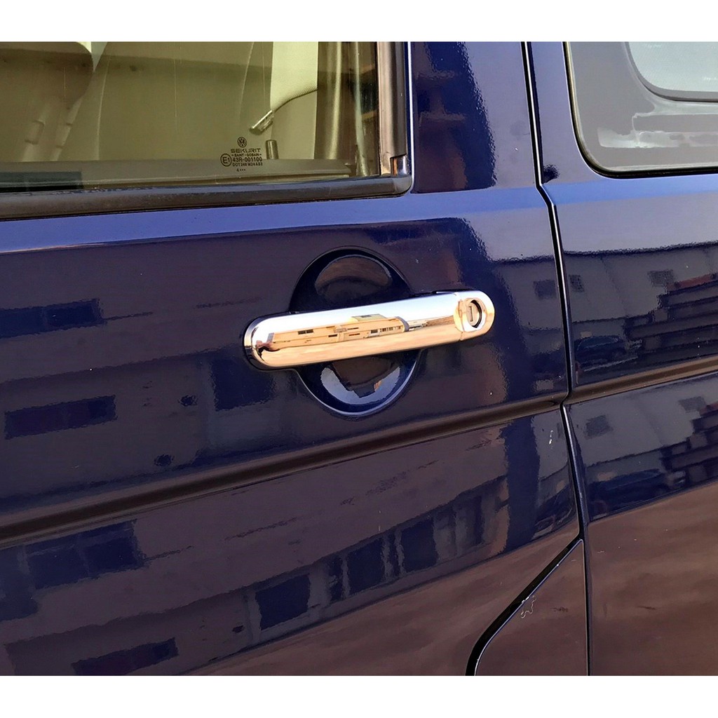 圓夢工廠 VW 福斯 2003~2010 Touran 改裝 鍍鉻銀 車門門把手蓋飾貼 4門車