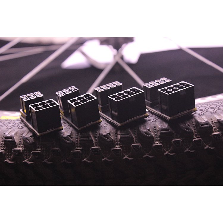 小白的生活工場*顯卡電源轉向接頭6PIN 8PIN電源接口轉彎180度轉90度直角轉換頭