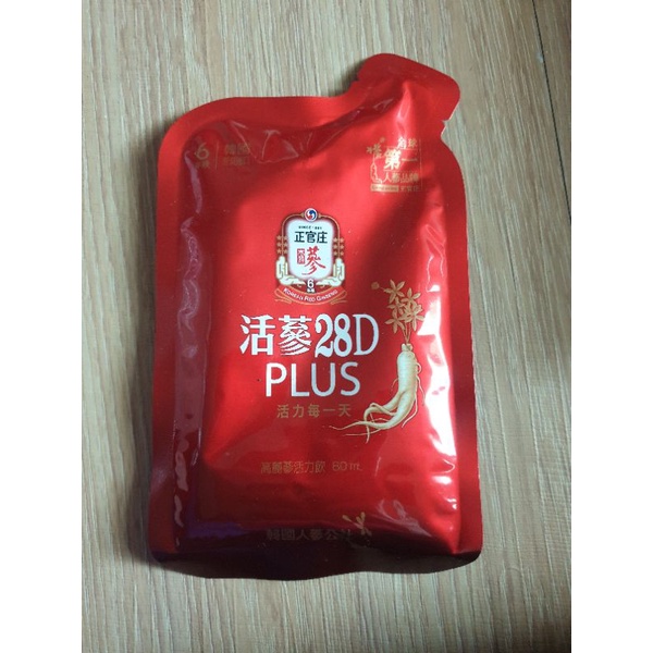 【現貨】韓國正官庄 活蔘28D PLUS 1包x80ml 效期2022.10