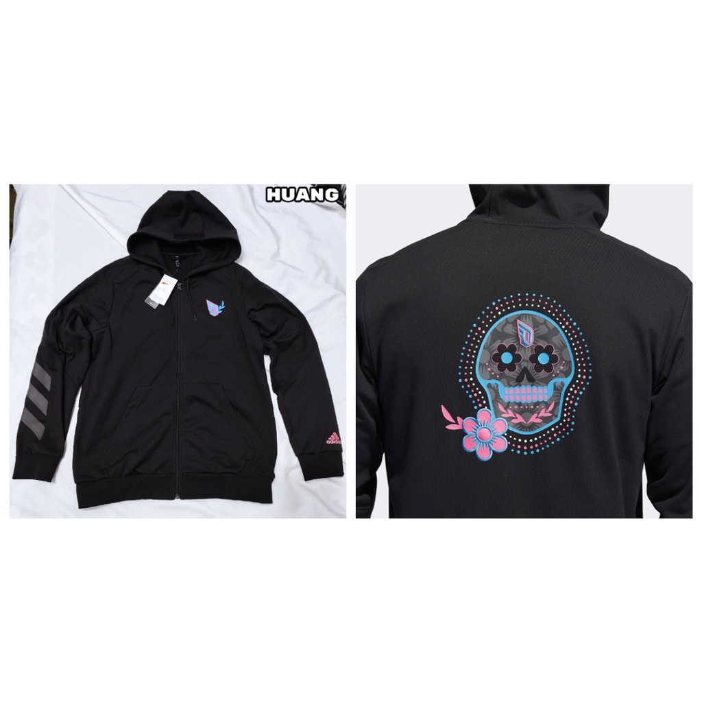 ADIDAS DAME DAY OF THE DEAD FULL-ZIP HOODIE 骷髏頭 花卉